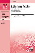 A Christmas Jazz Trio SATB choral sheet music cover Thumbnail